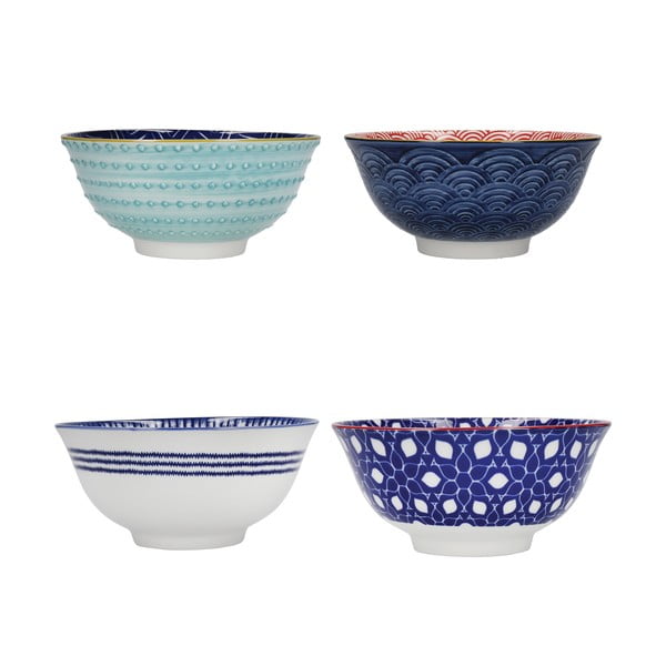 Set di 4 ciotole in ceramica, ø 16,5 cm - Kitchen Craft