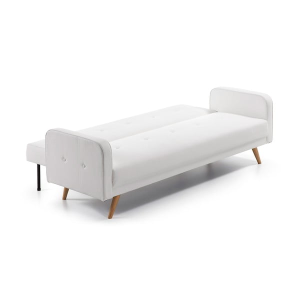 Divano letto bianco in similpelle Regor - Kave Home-image-4