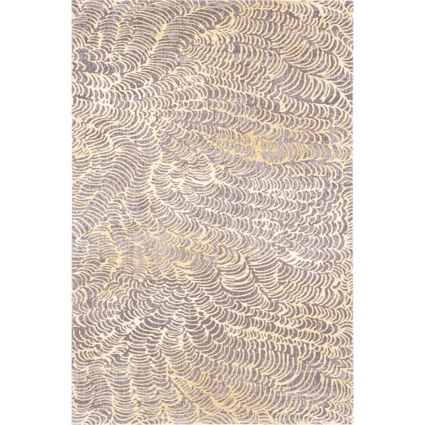 Tappeto in lana beige 133x180 cm Koi - Agnella