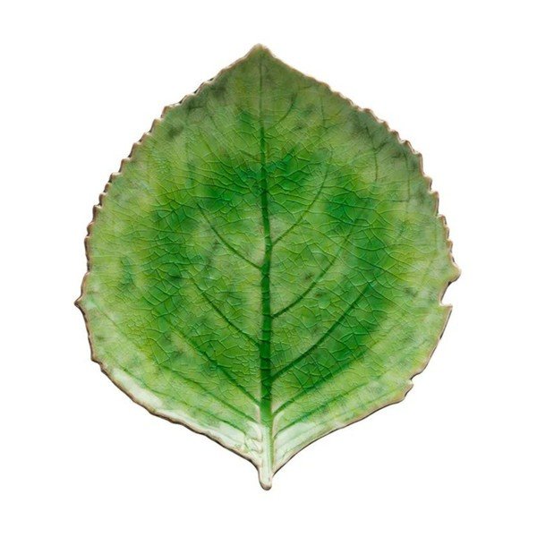 Piatto in gres verde, 19 x 22 cm Riviera - Costa Nova
