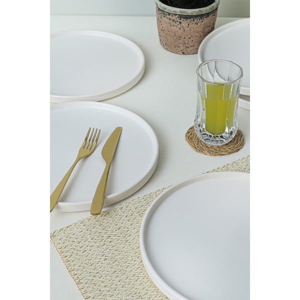 Set di piatti bianchi in ceramica 6 pz ø 27 cm – Hermia-image-2