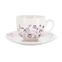 Tazzina bianca/viola in porcellana 280 ml Louka – Orion