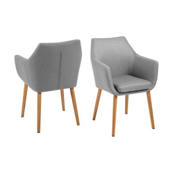 Poltrona grigio chiaro Nora - Actona-image-3