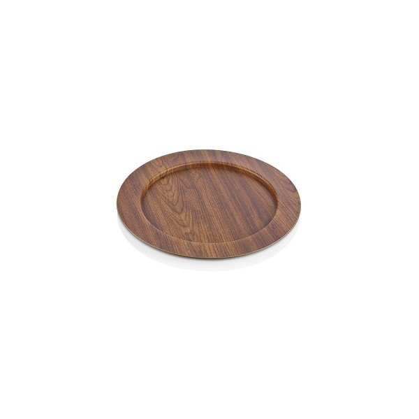 Hnědý oválný talíř Evelin, ø 32,5 cm
