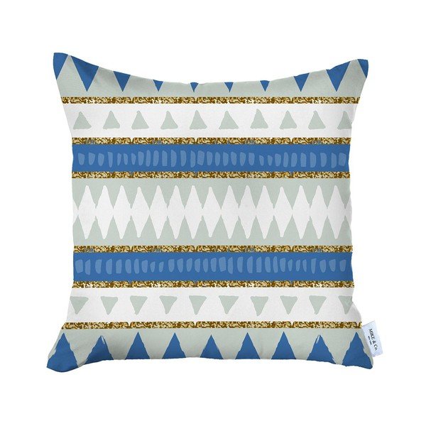 Federa blu e bianca Santorini, 43 x 43 cm Honey - Mike & Co. NEW YORK