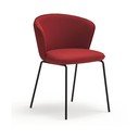 Set di sedie da pranzo rossa in imbottito 2 pz Add – Teulat