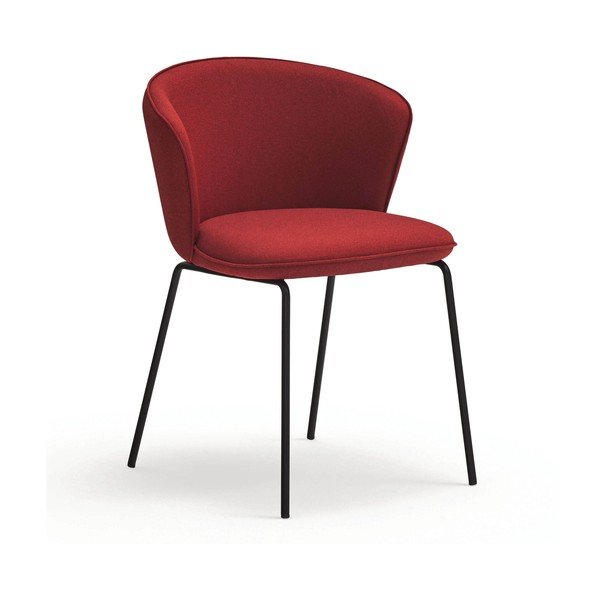 Set di sedie da pranzo rossa in imbottito 2 pz Add – Teulat