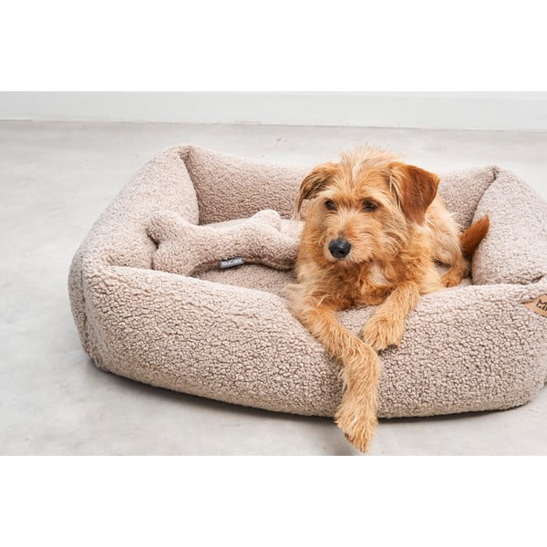 Cuccia per cani beige in bouclé 55x70 cm Senso Greige S - MiaCara-image-1