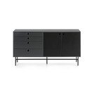 Cassettiera nera e blu , larghezza 150 cm Punto - Teulat