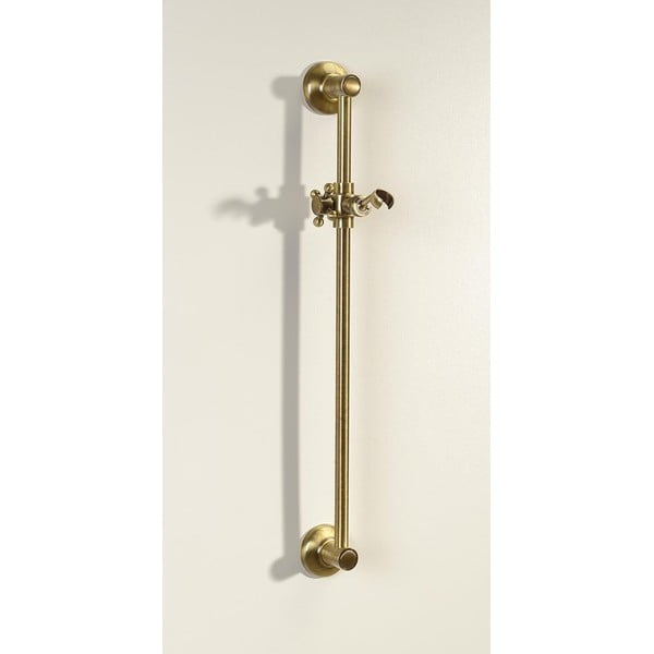 Asta per doccia in ottone da parete color bronzo con supporto scorrevole 67 cm Antea – Sapho-image-1