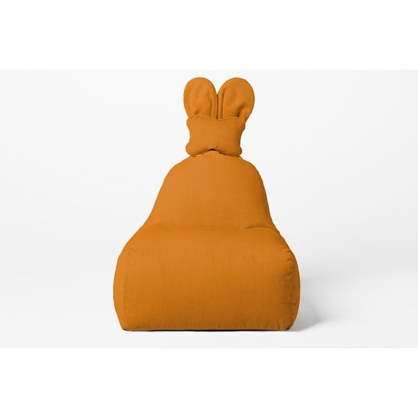 Pouf a sacco per bambini giallo ocra Funny Bunny – The Brooklyn Kids-image-2