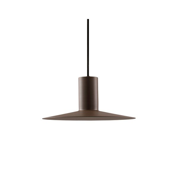 Lampadario marrone in alluminio con intensità regolabile ø 25 cm Evan – Jotex