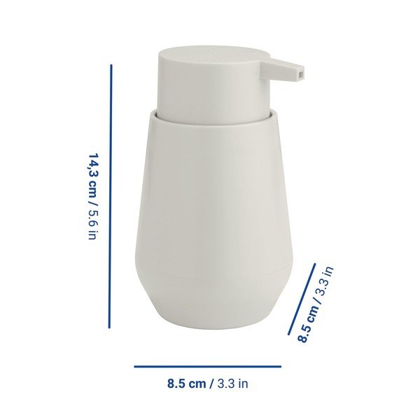 Dispenser per sapone color crema in plastica 360 ml Vara – Allstar-image-1