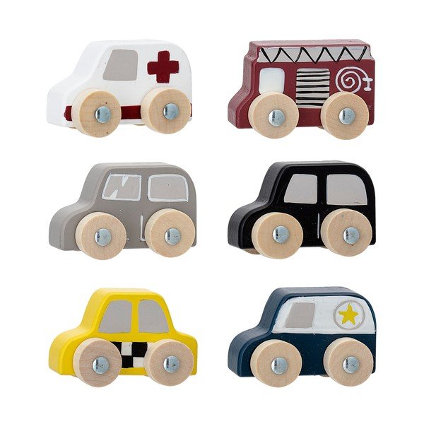 Macchinine in legno in set Avin - Bloomingville Mini-image-4