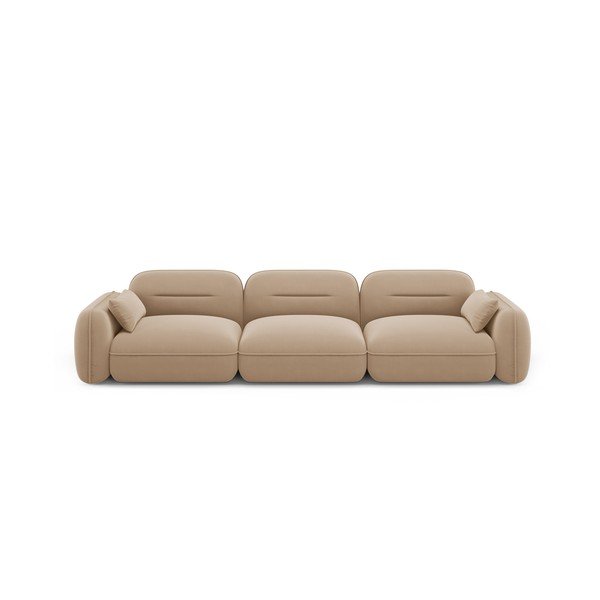 Divano in velluto beige 320 cm Audrey - Interieurs 86