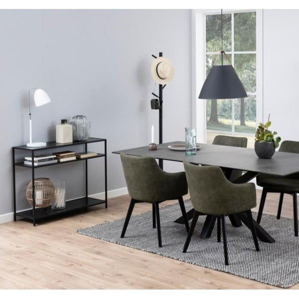 Tavolo consolle nero 100x35 cm Seaford - Actona-image-1