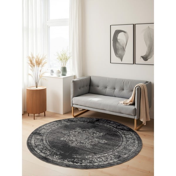 Tappeto rotondo grigio ø 160 cm Gloria Lydia – Hanse Home-image-1