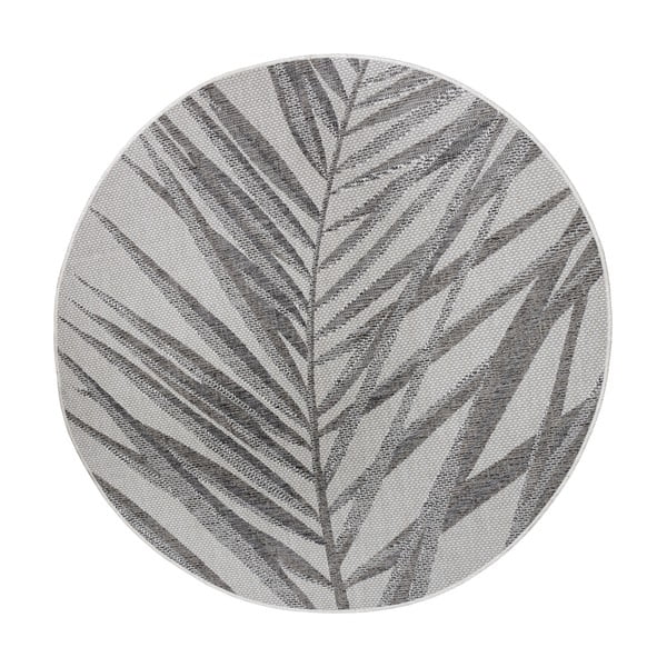 Tappeto per esterni grigio e beige, ø 160 cm Palm - NORTHRUGS