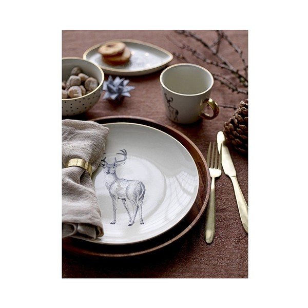 Set di 3 vassoi decorativi in ceramica Noel - Bloomingville-image-2