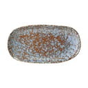 Piatto da portata in gres blu-marrone , 23,5 x 12,5 cm Paula - Bloomingville
