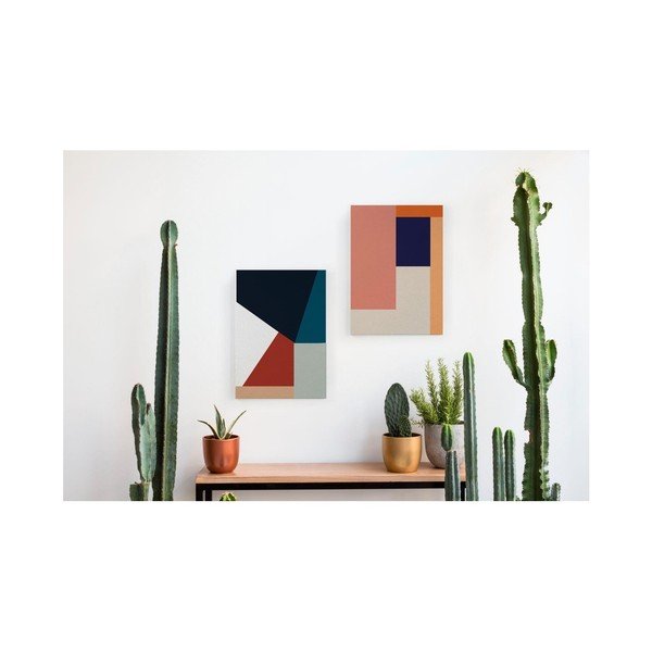 Immagine su tela Geometric Blue, 40 x 60 cm - Really Nice Things-image-1