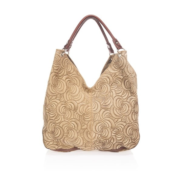 Borsa in pelle beige Sindy - Giorgio Costa-image-1