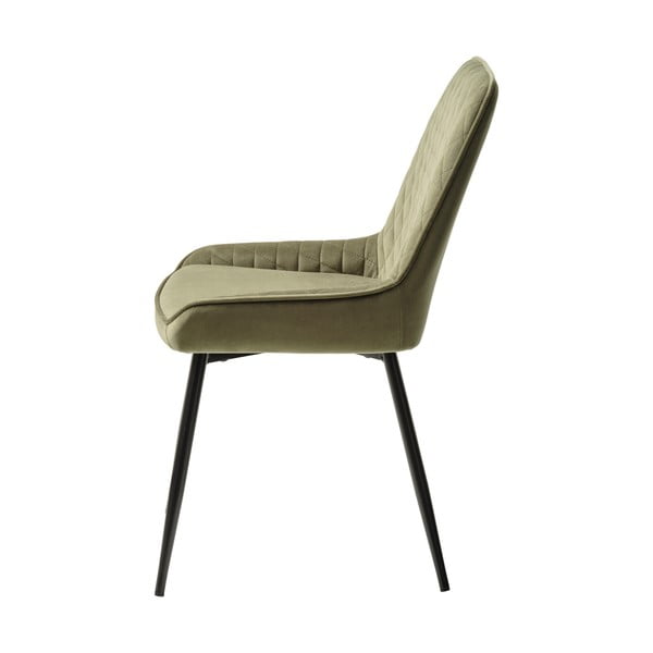 Sedia da pranzo in velluto verde Milton - Unique Furniture-image-3