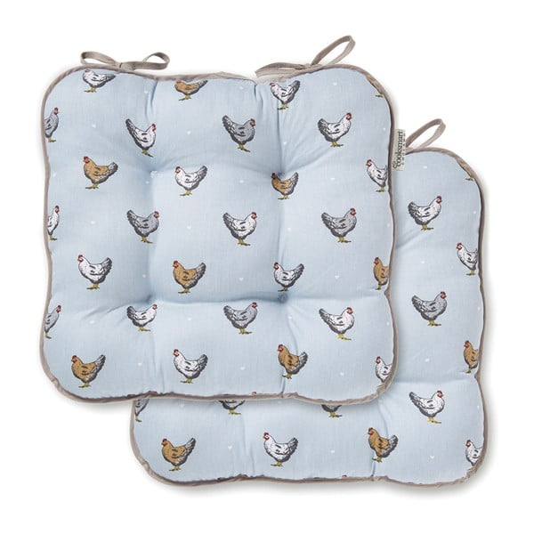 Cuscino di seduta in cotone blu Farmers Kitchen - Cooksmart ®-image-1