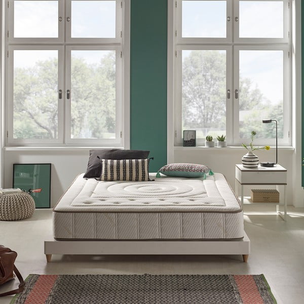 Materasso bifacciale in schiuma dura/media/termoregolatore 140x200 cm Cashmere Premier - Moonia-image-4