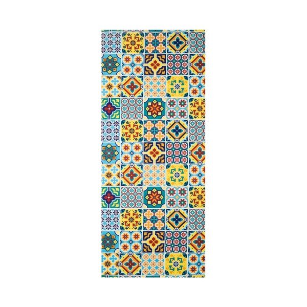 Vysoce odolný běhoun Webtappeti Azulejo, 58 x 240 cm
