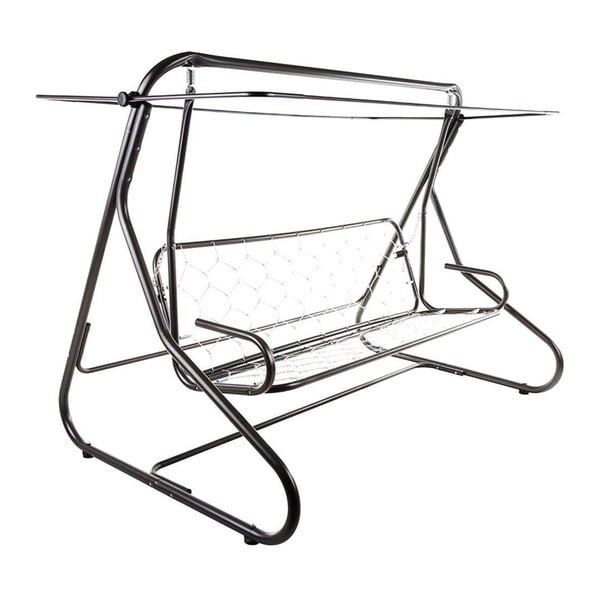 Dondolo da giardino grigio in metallo Milano – Dajar-image-3