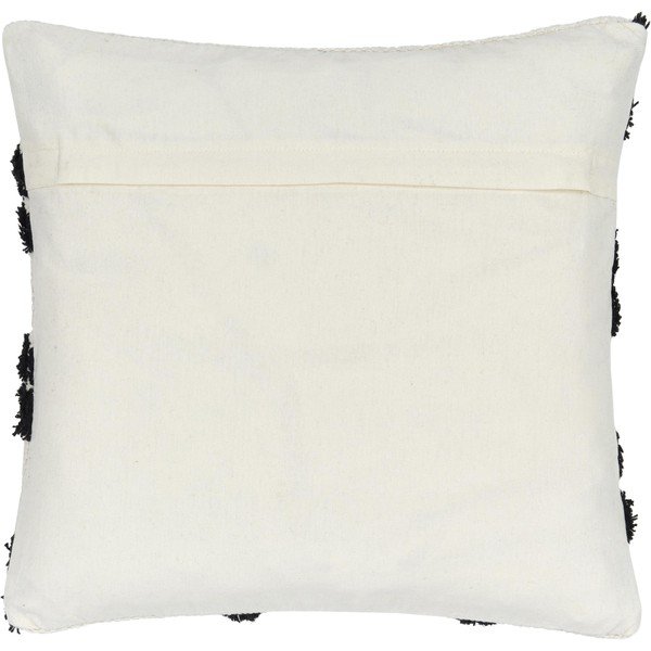 Federa decorativa in cotone beige e nero, 45 x 45 cm Akesha - Westwing Collection-image-1