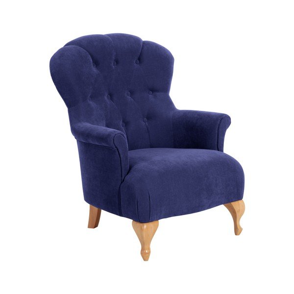 Poltrona blu Camilla Velor - Max Winzer