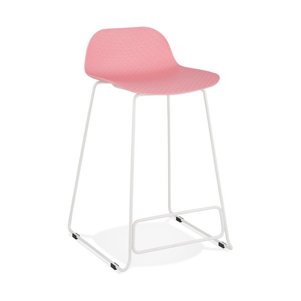 Mini sgabello da bar rosa, altezza seduta 66 cm Slade - Kokoon