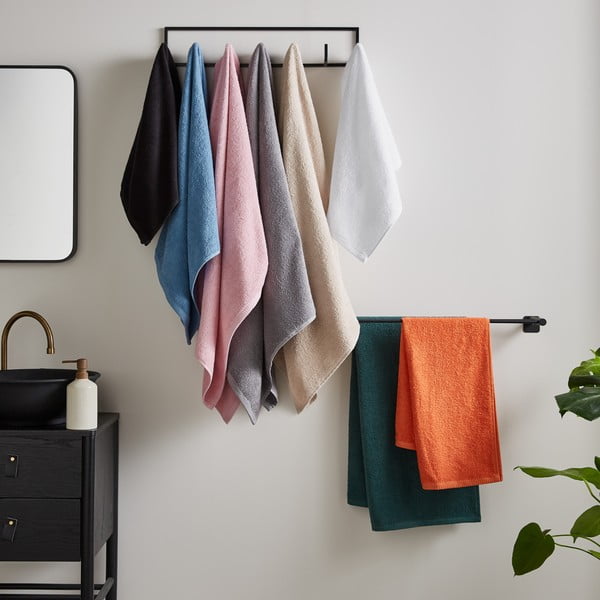 Set di asciugamani con asciugatura rapida e tipo terry verde scuro in cotone 2 pz 90x140 cm Quick Dry – Catherine Lansfield-image-3