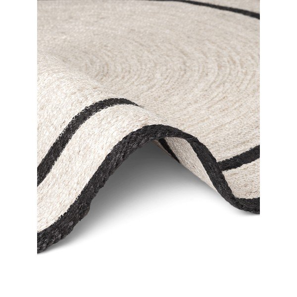 Tappeto rotondo colore naturale chiaro in iuta reversibile/tessuto a mano ø 150 cm Lina – Hanse Home-image-4