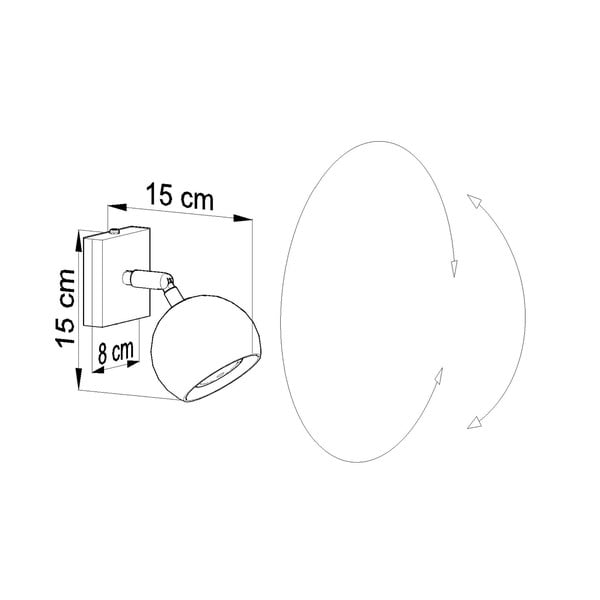 Lampada da parete bianca Ollo - Sollux-image-2