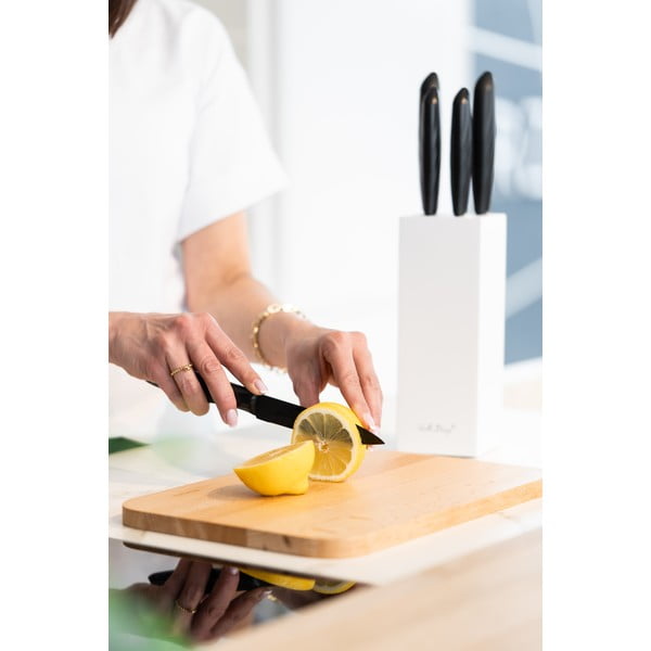 Set di 5 coltelli con supporto bianco Caro - Vialli Design-image-3