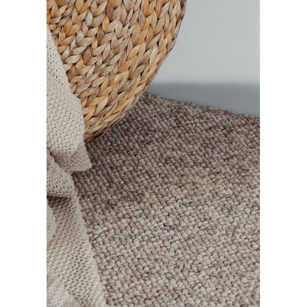 Passatoia grigia/color crema lavabile 80x240 cm Rocco Dark Cream – Elle Decoration-image-4