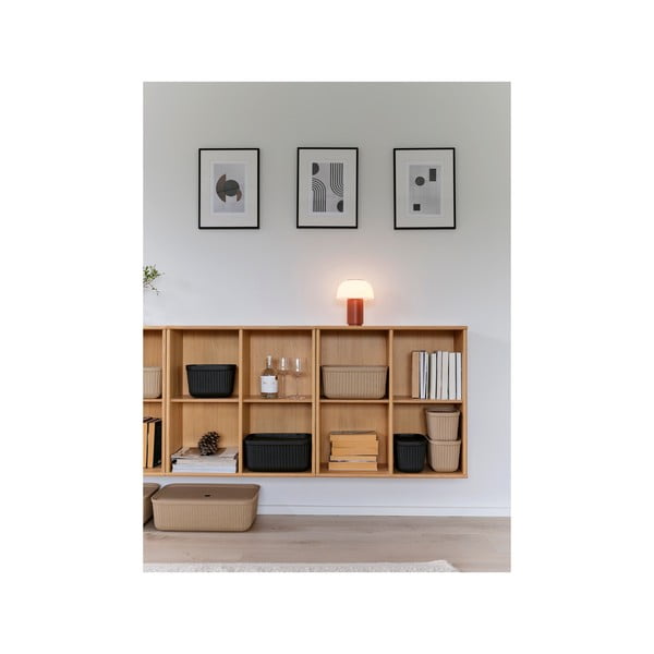 Scatole in set con coperchio marrone chiaro 2 pz 23x16x20,5 cm Pulp – Zone-image-3