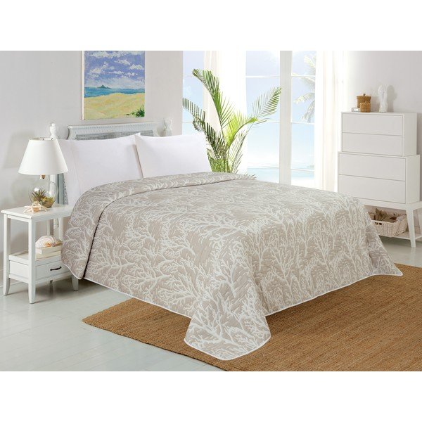 Copriletto beige 220x240 cm Iris – My House-image-2
