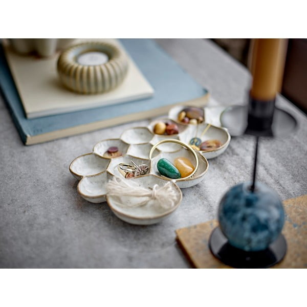 Vassoio decorativo in gres 13x24,5 cm Parel - Bloomingville-image-1