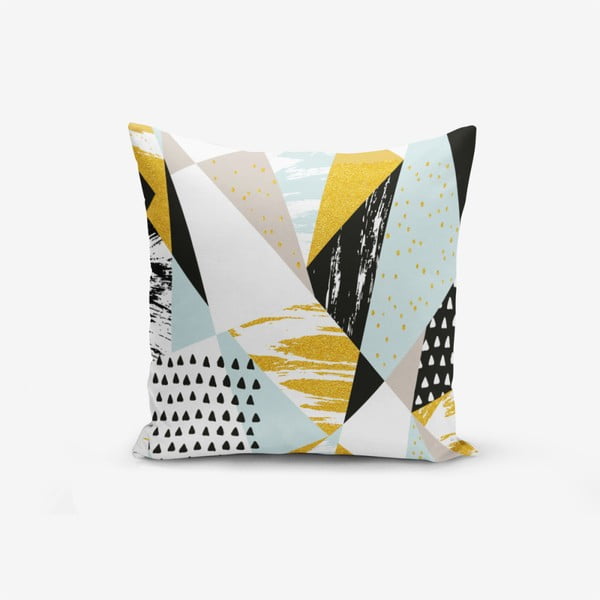 Federa in misto cotone Liandnse Modern Geometric Sekiller, 45 x 45 cm - Minimalist Cushion Covers