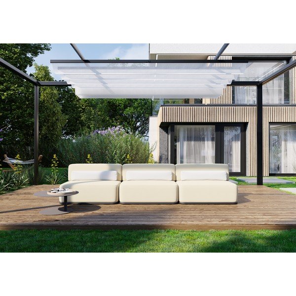 Divano modulare da giardino beige 306 cm Straw - Sit Sit-image-4