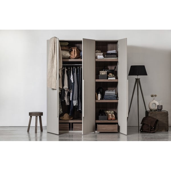Armadio componibile grigio 165x210 cm Rens - WOOOD-image-4