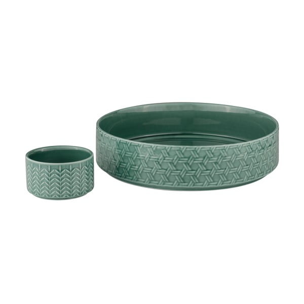 Set di 2 ciotole in porcellana turchese ø 30 cm Heath Jade - Ladelle