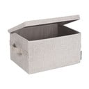 Scatola in tessuto beige con coperchio 35x19x26 cm Soft Storage - Bigso Box of Sweden