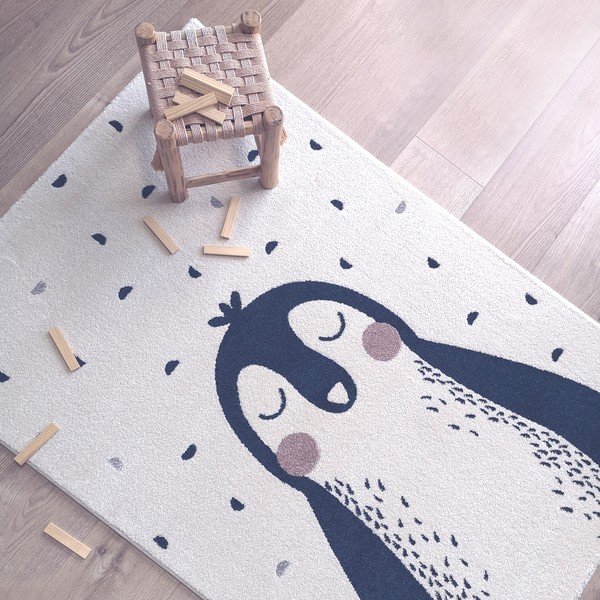 Tappeto per bambini beige 170x120 cm Baldwin - Nattiot-image-4