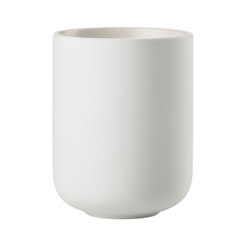 Portaspazzolino bianco in gres Sensu – Zone | Portaspazzolini