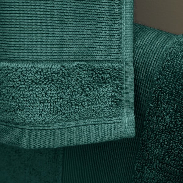 Set di asciugamani per viso e corpo tipo terry verde scuro in cotone 6 pz Anti-Bacterial – Catherine Lansfield-image-3